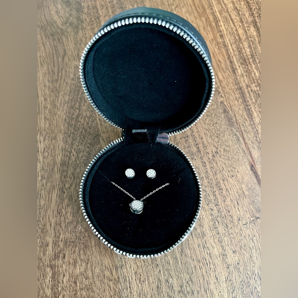 White House Black Market earrings and necklace set in gift box